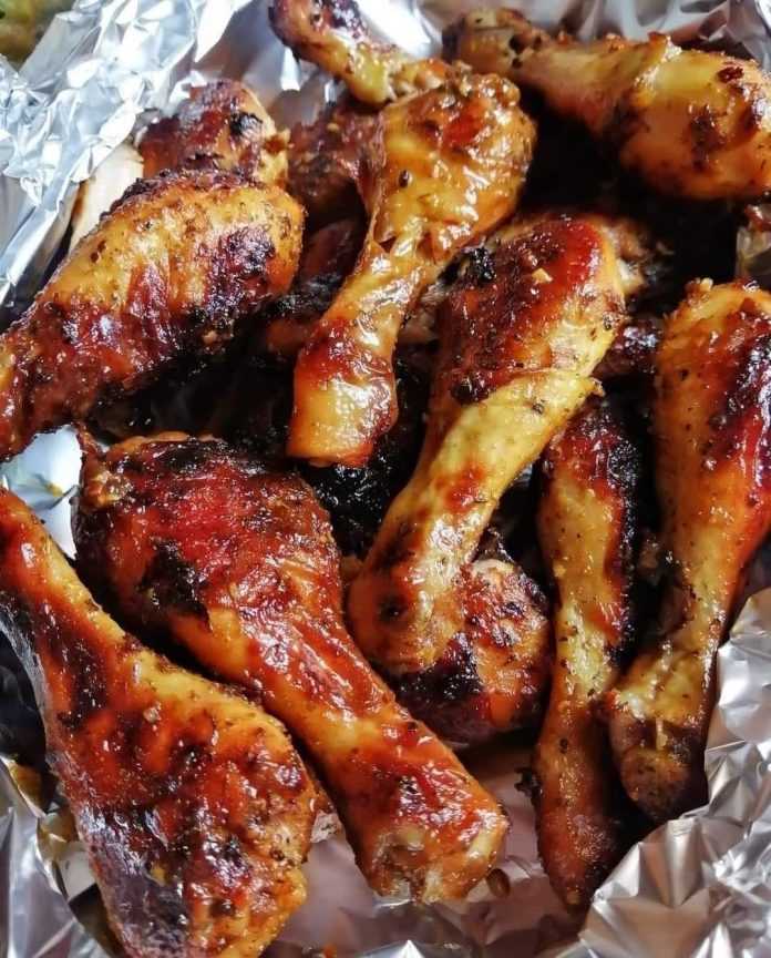 Caramelized Baked Chicken Legs or Wings