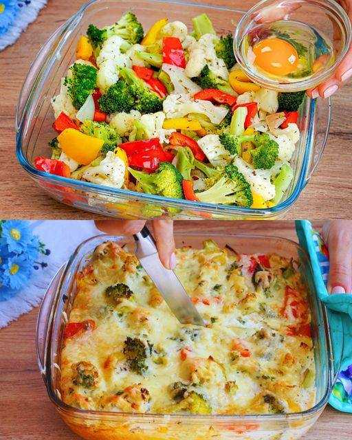 A Vegetarian Delight: Easy and Flavorful Broccoli and Cauliflower Casserole