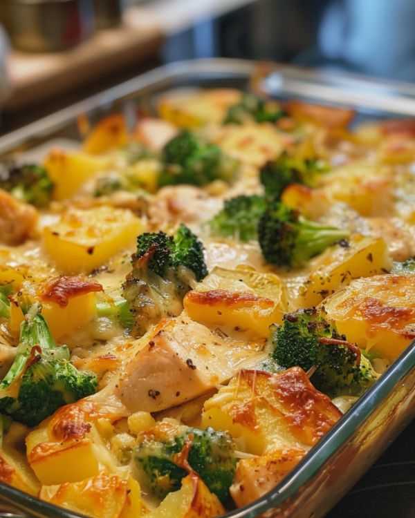 Baked Potato Chicken and Broccoli Casserole