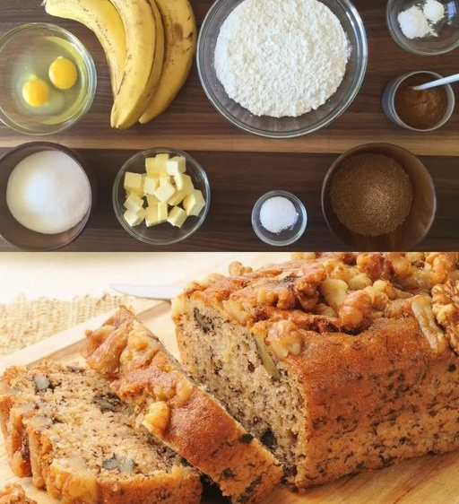 Delicious Banana Bread with Walnuts and Raisins