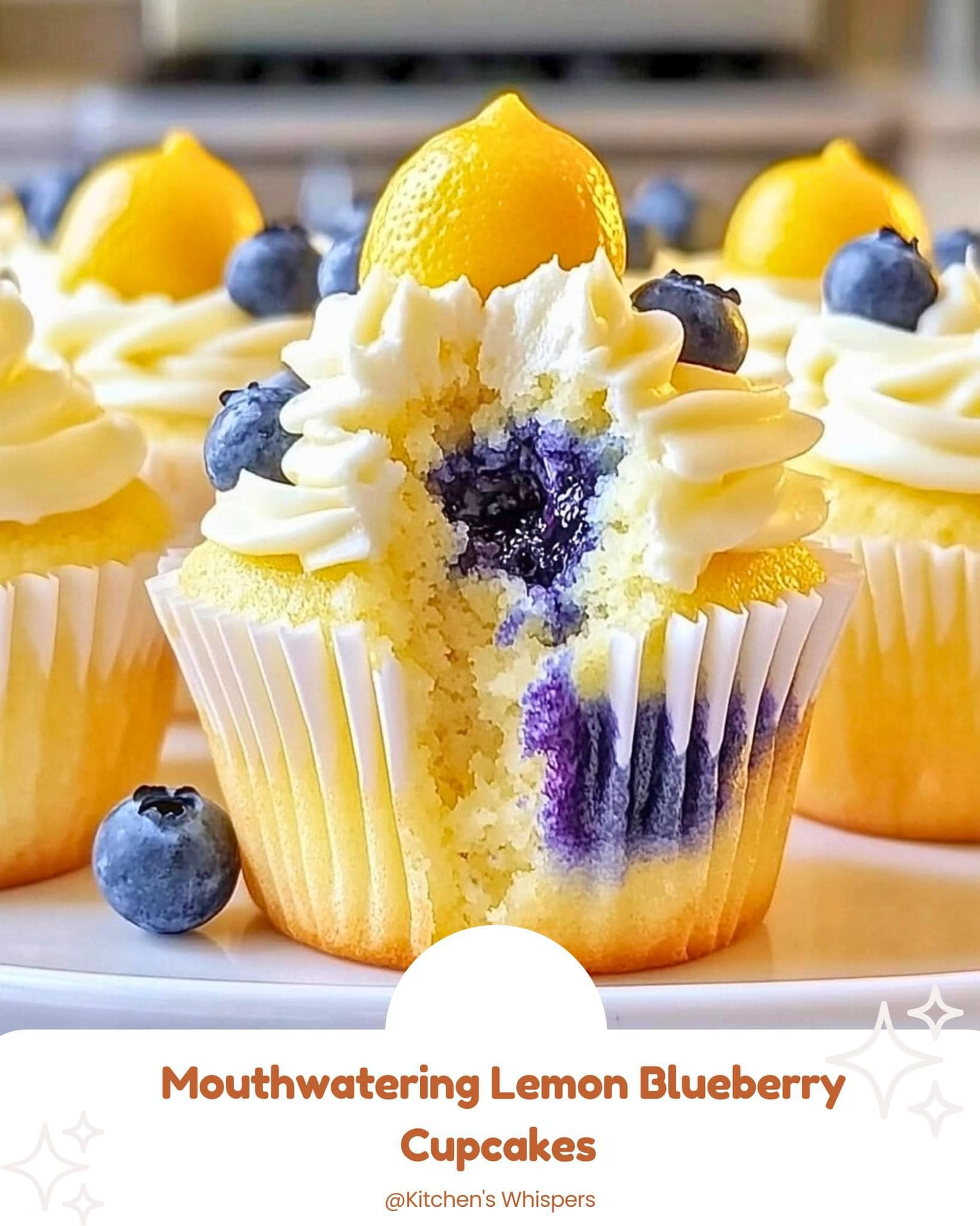 Mouthwatering Lemon Blueberry Cupcakes