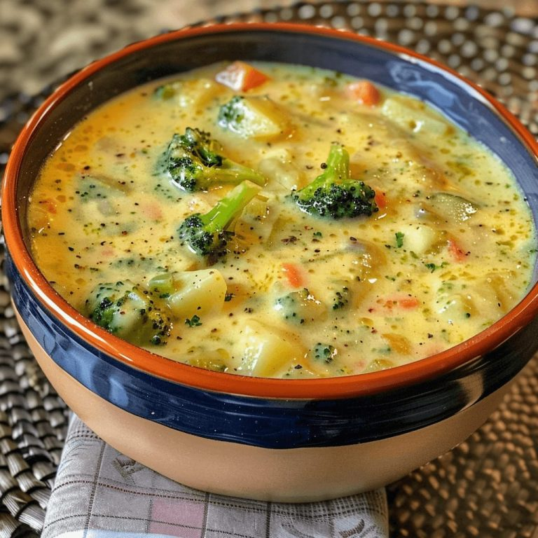 Crock Pot Potato Broccoli Cheddar Soup