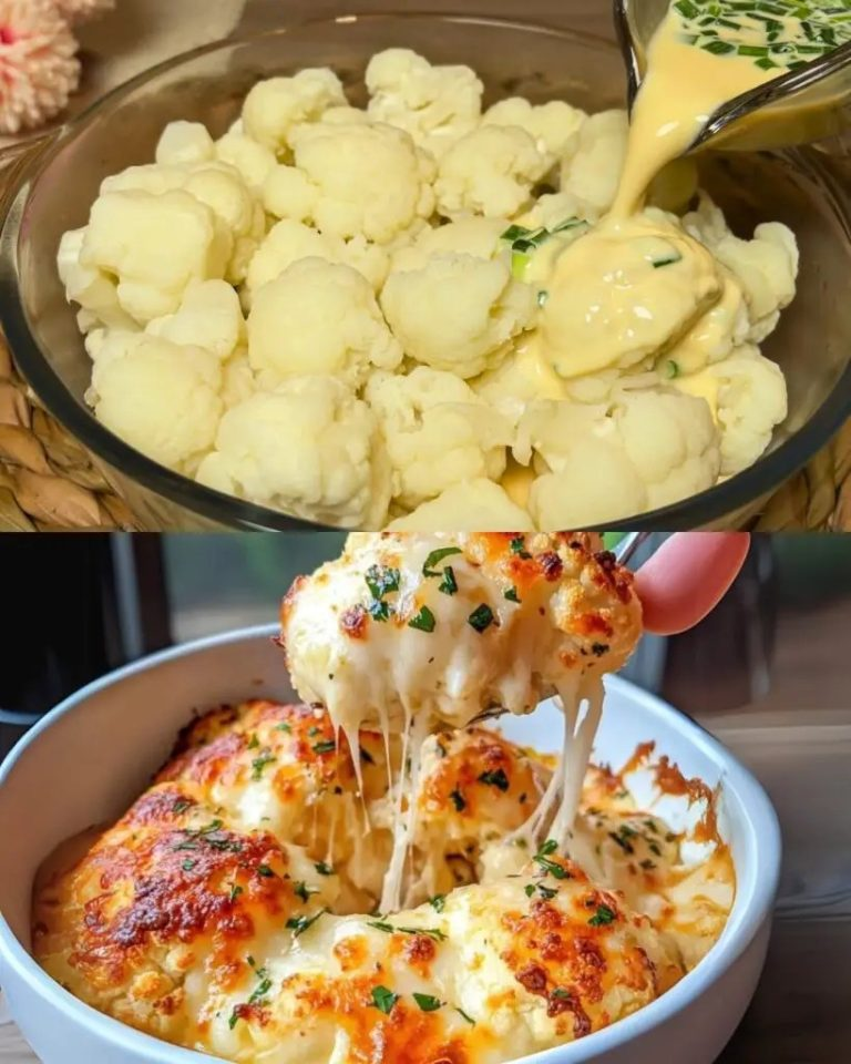 Cheesy Garlic Parmesan Cauliflower Recipe