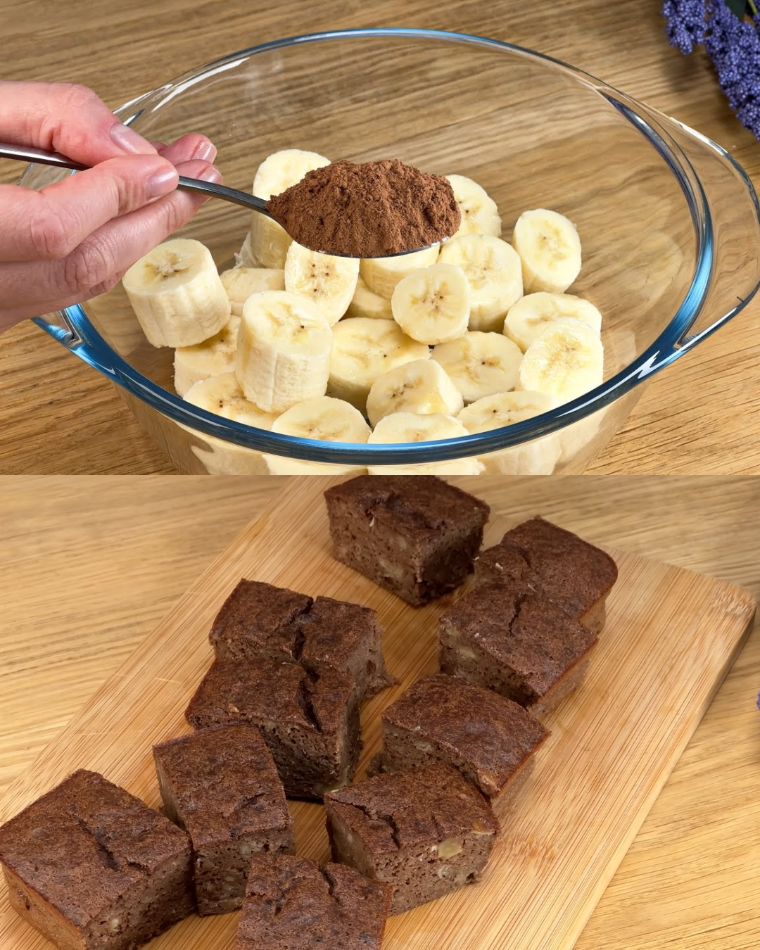 Banana Cocoa Walnut Loaf