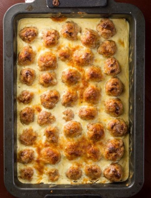 Cheesy Oven-Baked Meatballs