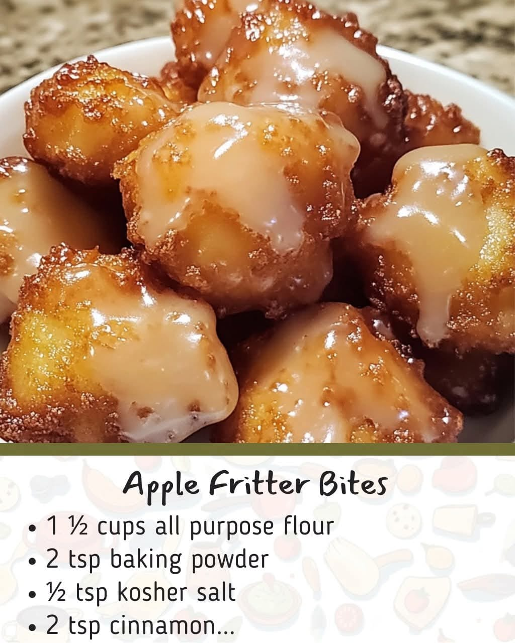 Apple Fritter Bites