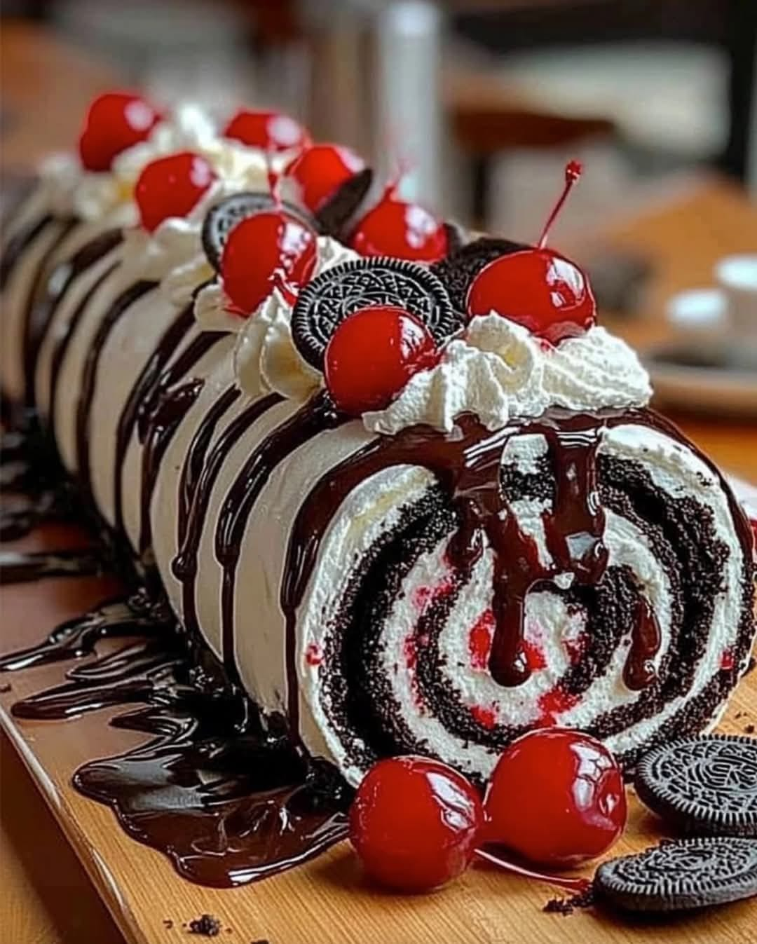 Black Forest Roll Cake