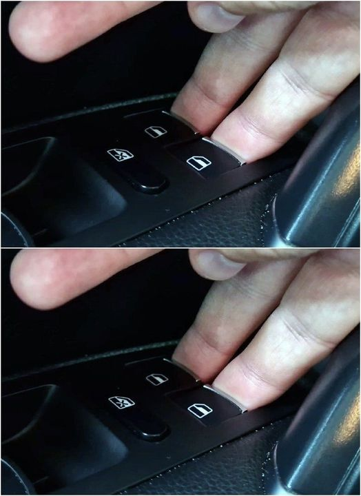 Why do many drivers press two power window buttons at the same time and what does this hidden function offer