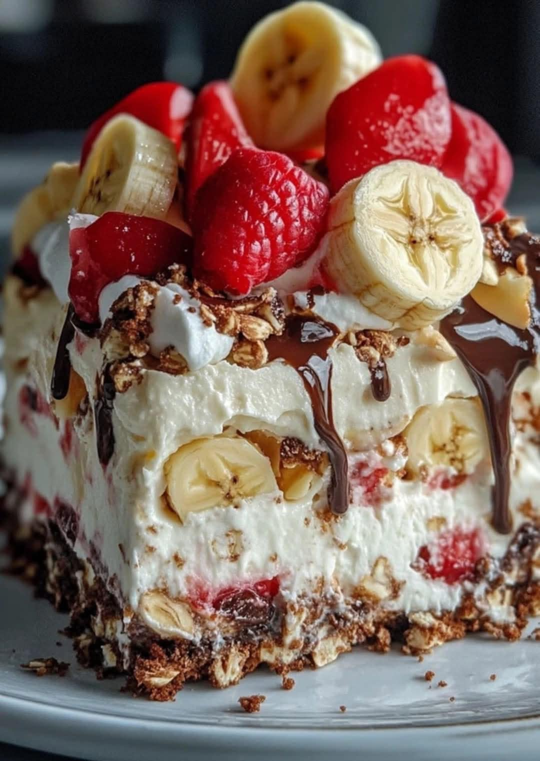 No-Bake Banana Split Cake